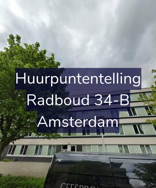 Foto gevel Huurpuntentelling voor Radboud 34-B, Amsterdam