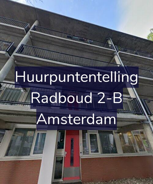 Foto gevel Huurpuntentelling voor Radboud 2-B, Amsterdam