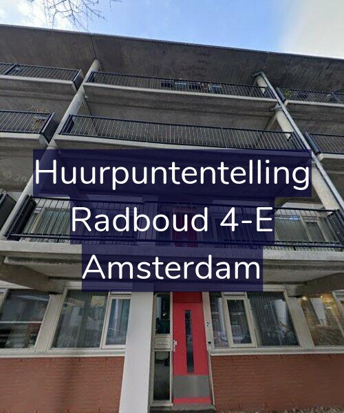 Foto gevel Huurpuntentelling voor Radboud 4-E, Amsterdam
