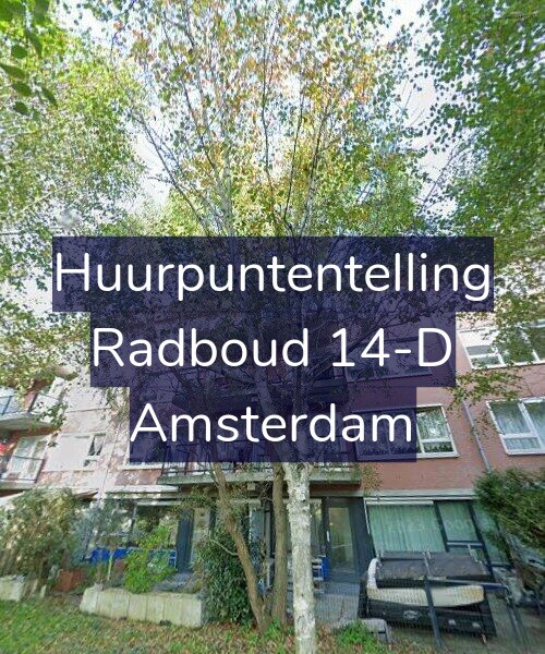 Foto gevel Huurpuntentelling voor Radboud 14-D, Amsterdam