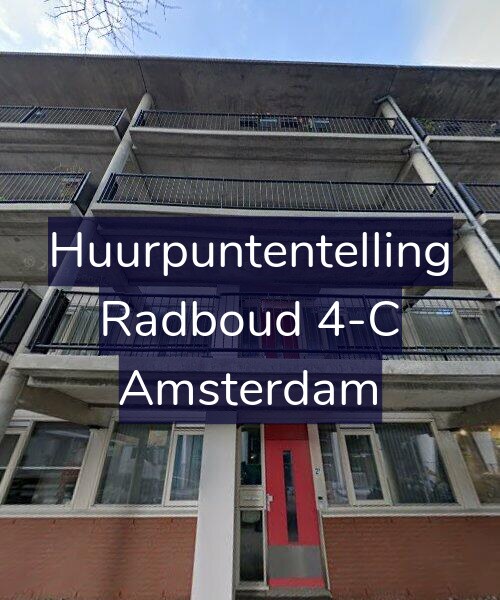 Foto gevel Huurpuntentelling voor Radboud 4-C, Amsterdam