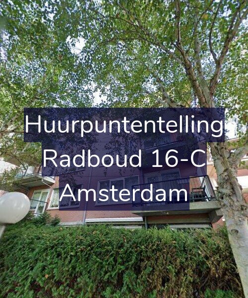 Foto gevel Huurpuntentelling voor Radboud 16-C, Amsterdam