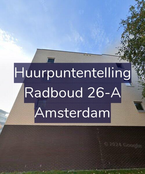 Foto gevel Huurpuntentelling voor Radboud 26-A, Amsterdam