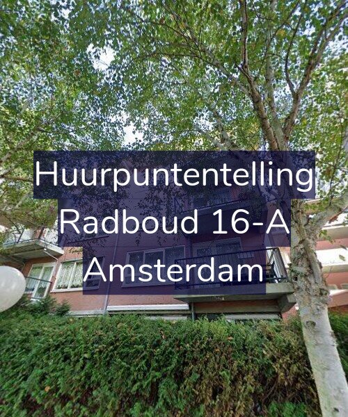 Foto gevel Huurpuntentelling voor Radboud 16-A, Amsterdam