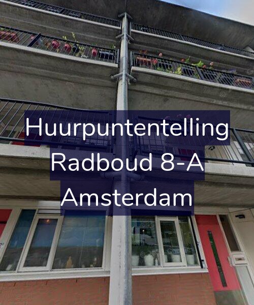 Foto gevel Huurpuntentelling voor Radboud 8-A, Amsterdam