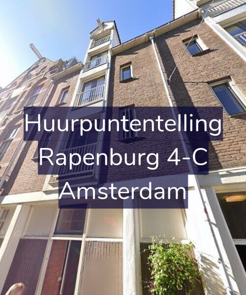 Foto gevel Huurpuntentelling voor Rapenburg 4-C, Amsterdam