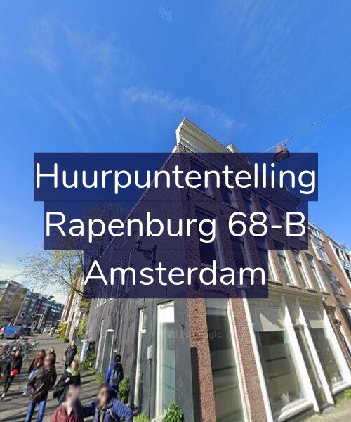 Foto gevel Huurpuntentelling voor Rapenburg 68-B, Amsterdam