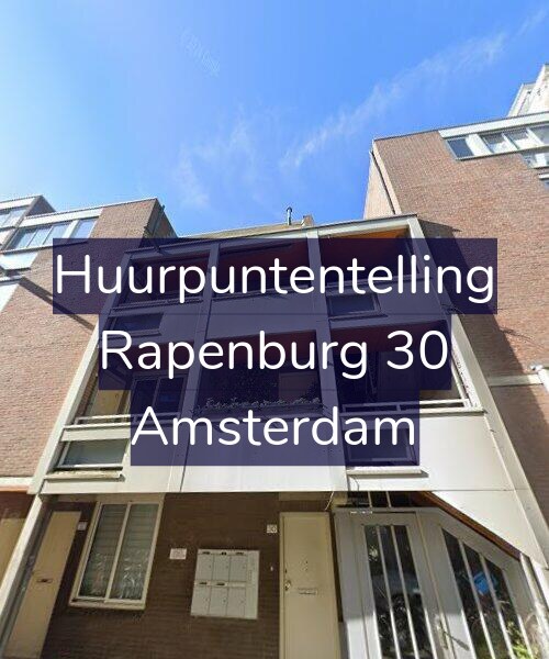 Foto gevel Huurpuntentelling voor Rapenburg 30, Amsterdam