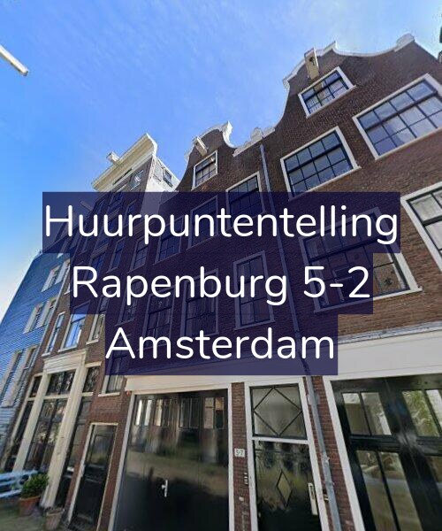 Foto gevel Huurpuntentelling voor Rapenburg 5-2, Amsterdam