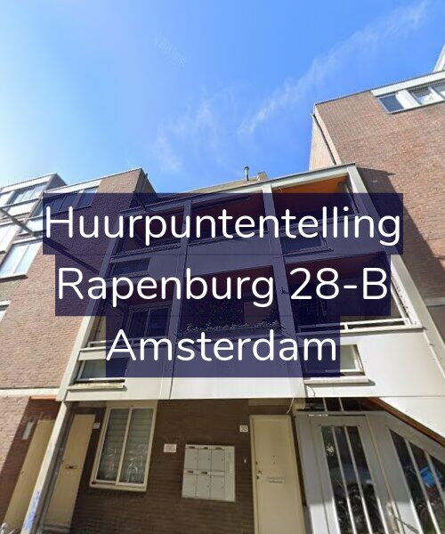 Foto gevel Huurpuntentelling voor Rapenburg 28-B, Amsterdam