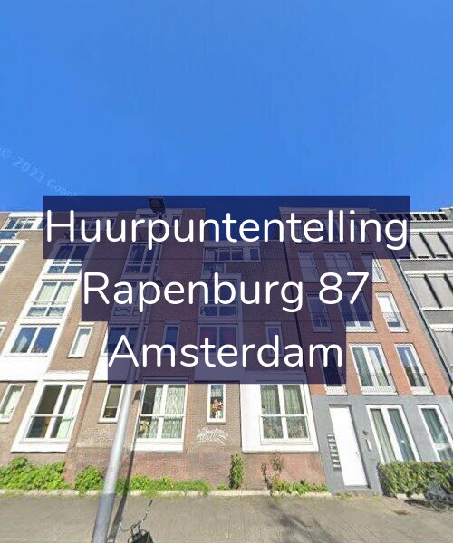 Foto gevel Huurpuntentelling voor Rapenburg 87, Amsterdam