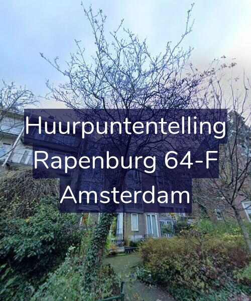 Foto gevel Huurpuntentelling voor Rapenburg 64-F, Amsterdam