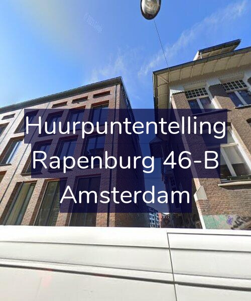 Foto gevel Huurpuntentelling voor Rapenburg 46-B, Amsterdam
