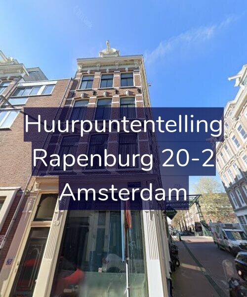 Foto gevel Huurpuntentelling voor Rapenburg 20-2, Amsterdam