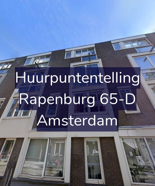 Foto gevel Huurpuntentelling voor Rapenburg 65-D, Amsterdam