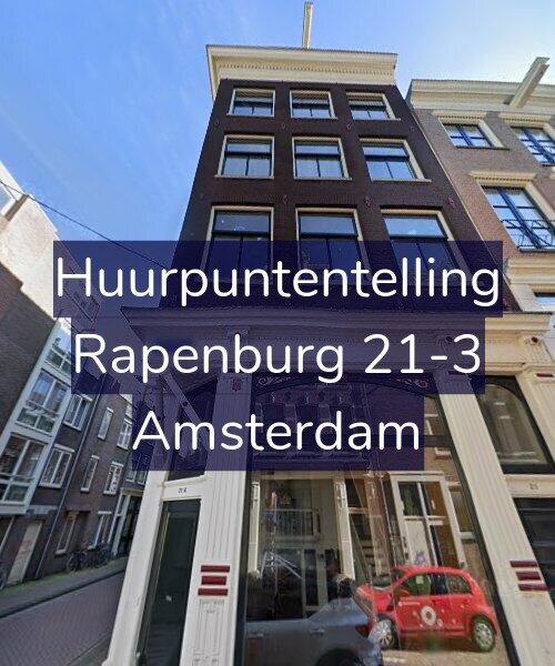 Foto gevel Huurpuntentelling voor Rapenburg 21-3, Amsterdam