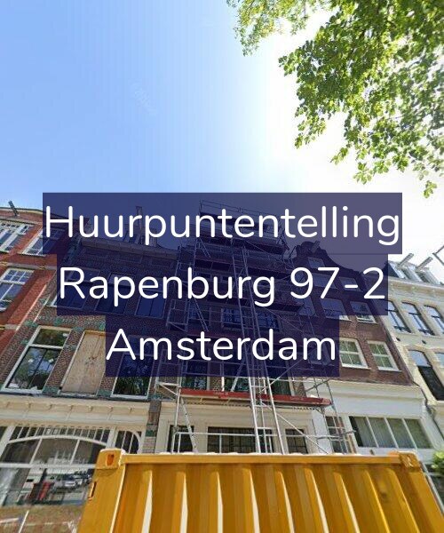 Foto gevel Huurpuntentelling voor Rapenburg 97-2, Amsterdam