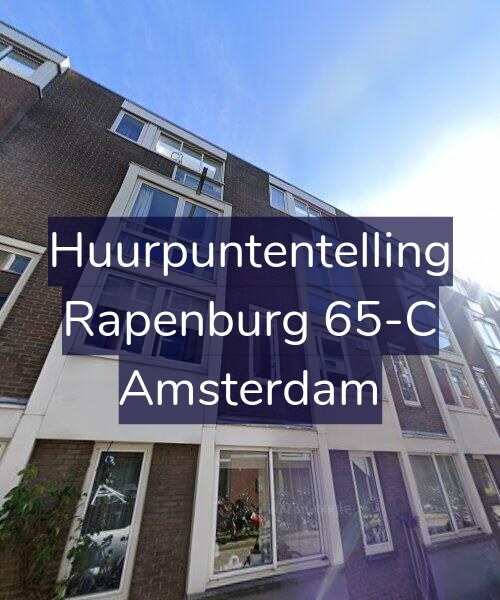 Foto gevel Huurpuntentelling voor Rapenburg 65-C, Amsterdam