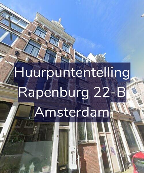Foto gevel Huurpuntentelling voor Rapenburg 22-B, Amsterdam