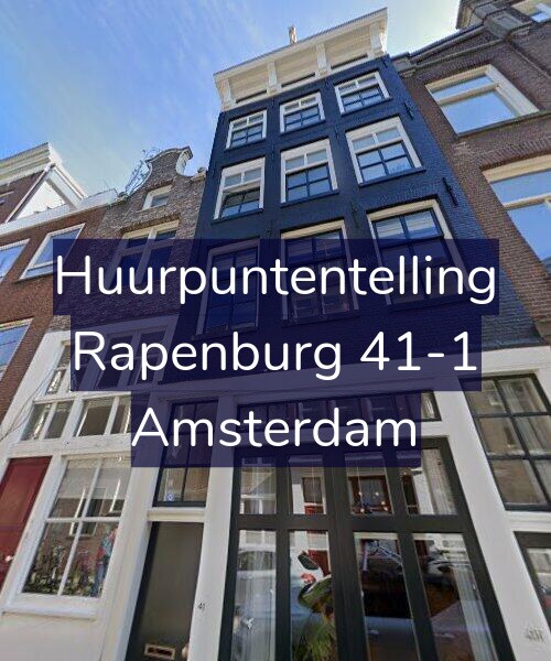 Foto gevel Huurpuntentelling voor Rapenburg 41-1, Amsterdam