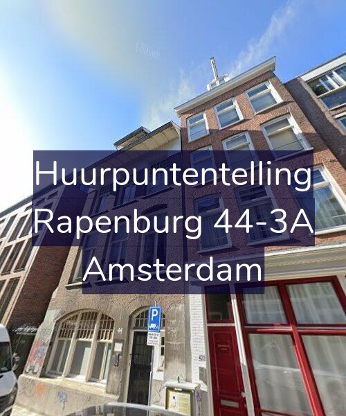Foto gevel Huurpuntentelling voor Rapenburg 44-3A, Amsterdam