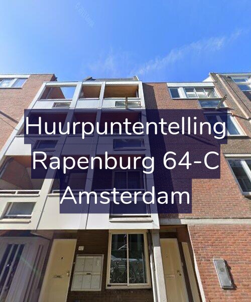 Foto gevel Huurpuntentelling voor Rapenburg 64-C, Amsterdam