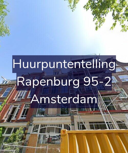 Foto gevel Huurpuntentelling voor Rapenburg 95-2, Amsterdam