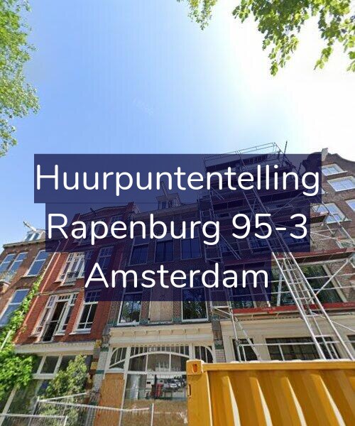Foto gevel Huurpuntentelling voor Rapenburg 95-3, Amsterdam
