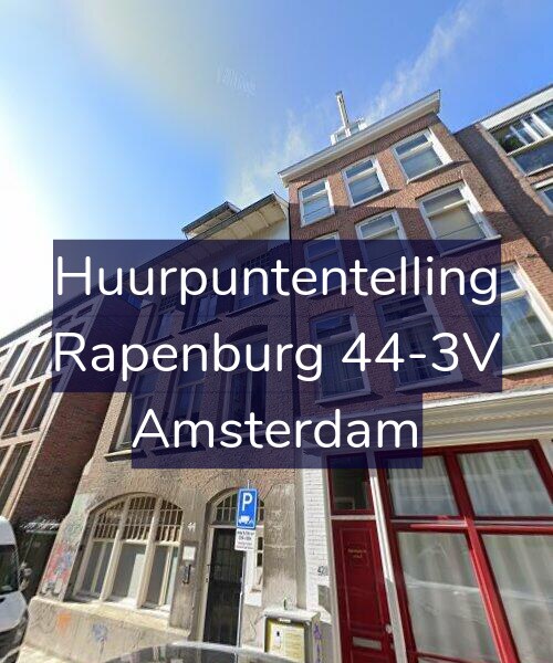 Foto gevel Huurpuntentelling voor Rapenburg 44-3V, Amsterdam