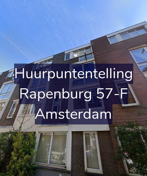 Foto gevel Huurpuntentelling voor Rapenburg 57-F, Amsterdam