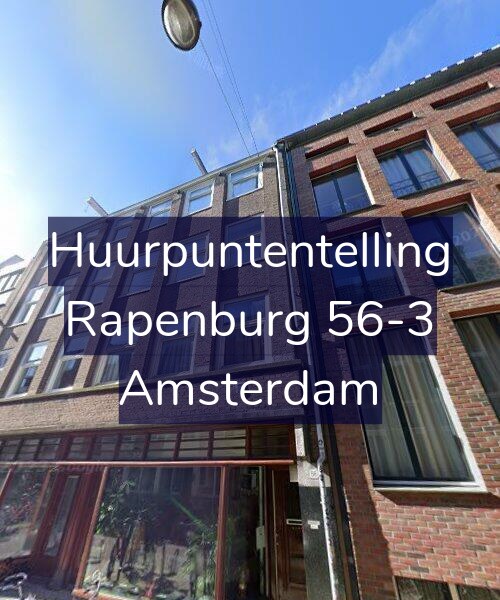 Foto gevel Huurpuntentelling voor Rapenburg 56-3, Amsterdam