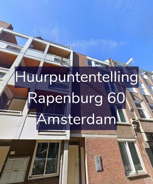 Foto gevel Huurpuntentelling voor Rapenburg 60, Amsterdam