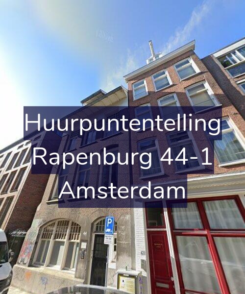 Foto gevel Huurpuntentelling voor Rapenburg 44-1, Amsterdam