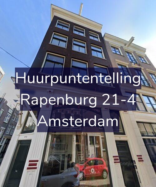 Foto gevel Huurpuntentelling voor Rapenburg 21-4, Amsterdam