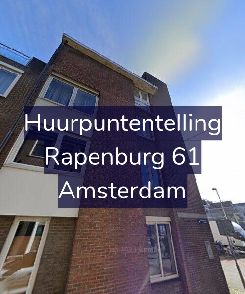 Foto gevel Huurpuntentelling voor Rapenburg 61, Amsterdam