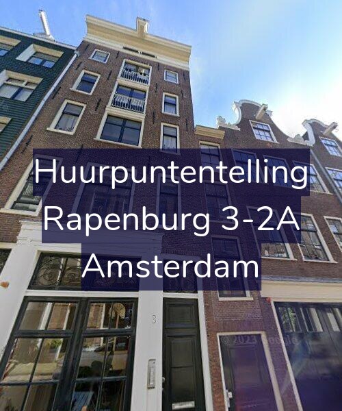 Foto gevel Huurpuntentelling voor Rapenburg 3-2A, Amsterdam