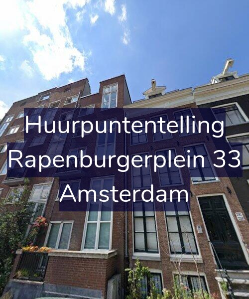 Foto gevel Huurpuntentelling voor Rapenburgerplein 33, Amsterdam