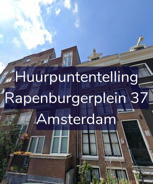 Foto gevel Huurpuntentelling voor Rapenburgerplein 37, Amsterdam