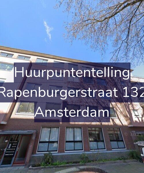 Foto gevel Huurpuntentelling voor Rapenburgerstraat 132, Amsterdam