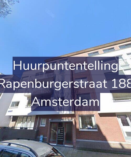 Foto gevel Huurpuntentelling voor Rapenburgerstraat 188, Amsterdam