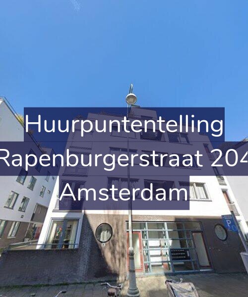 Foto gevel Huurpuntentelling voor Rapenburgerstraat 204, Amsterdam