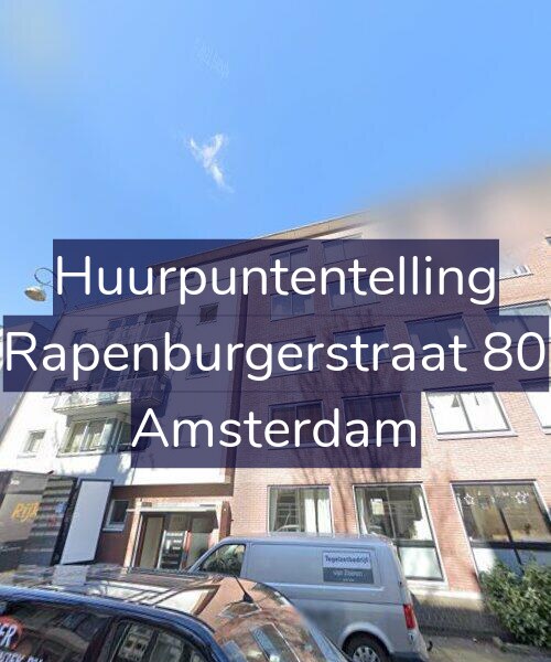 Foto gevel Huurpuntentelling voor Rapenburgerstraat 80, Amsterdam