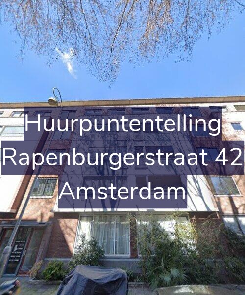 Foto gevel Huurpuntentelling voor Rapenburgerstraat 42, Amsterdam