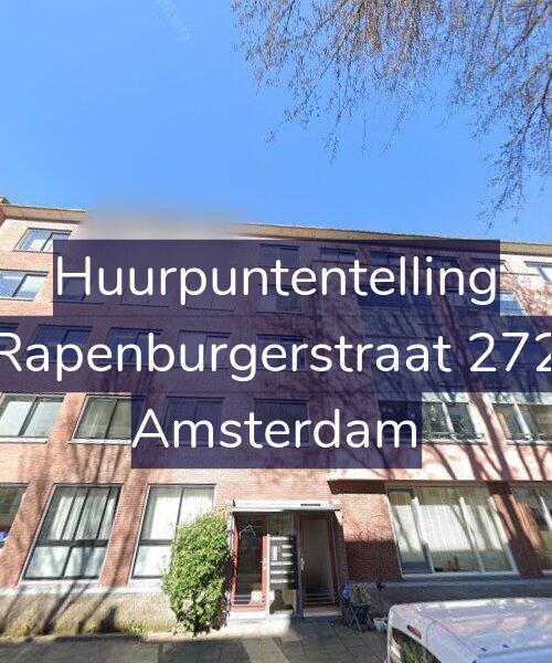 Foto gevel Huurpuntentelling voor Rapenburgerstraat 272, Amsterdam