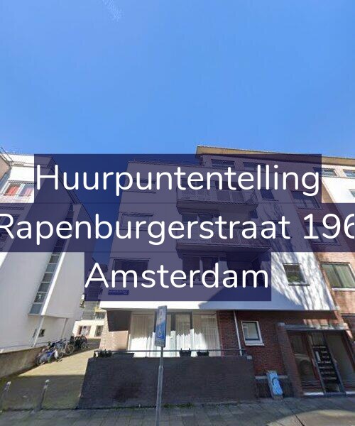 Foto gevel Huurpuntentelling voor Rapenburgerstraat 196, Amsterdam