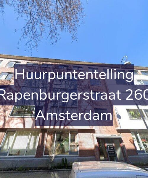 Foto gevel Huurpuntentelling voor Rapenburgerstraat 260, Amsterdam