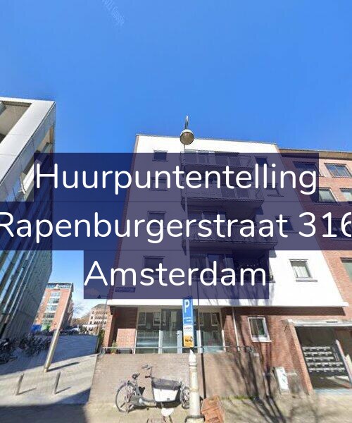 Foto gevel Huurpuntentelling voor Rapenburgerstraat 316, Amsterdam