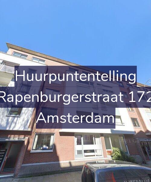 Foto gevel Huurpuntentelling voor Rapenburgerstraat 172, Amsterdam