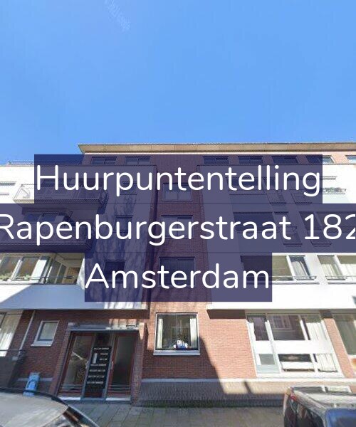 Foto gevel Huurpuntentelling voor Rapenburgerstraat 182, Amsterdam