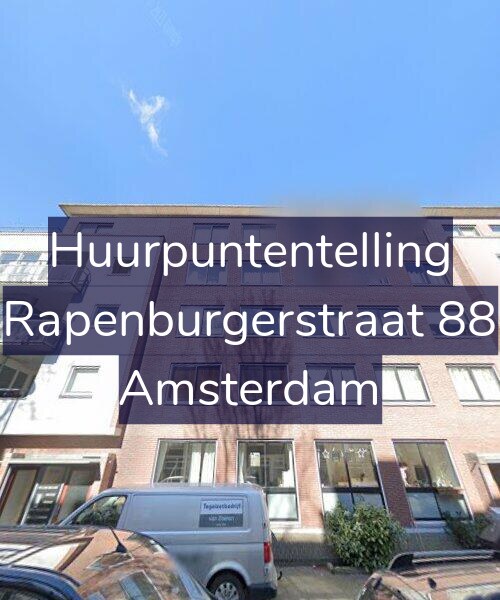 Foto gevel Huurpuntentelling voor Rapenburgerstraat 88, Amsterdam